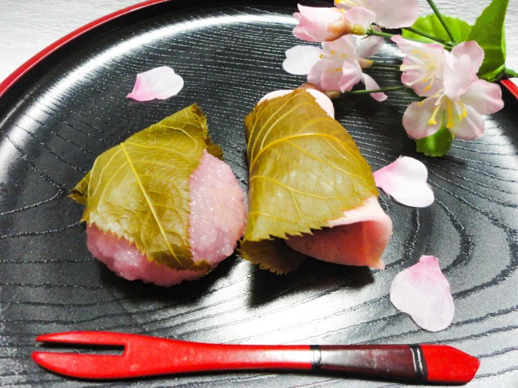 2種類の桜餅