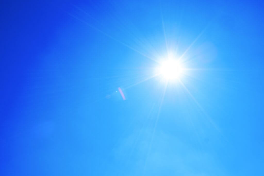 空から降り注ぐ紫外線